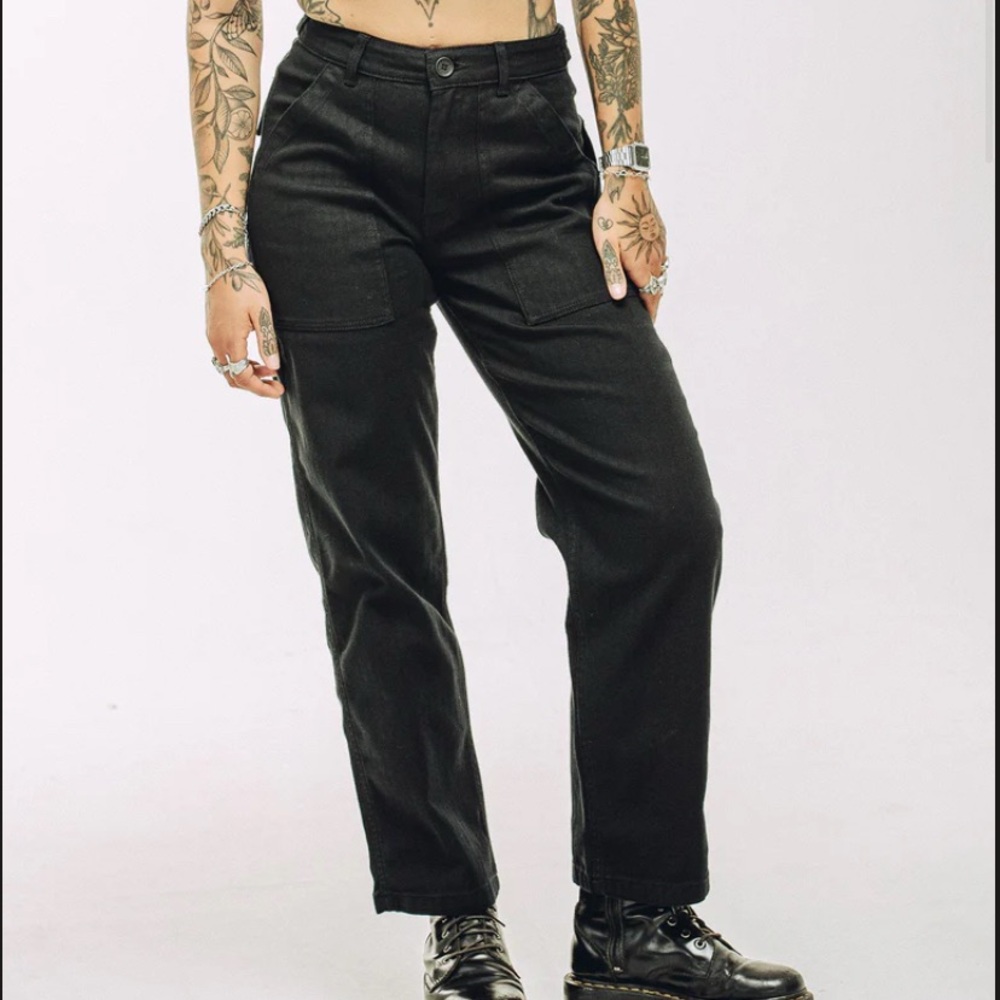 Women's Black Service Fatigue Pants (size US 4/UK 8)